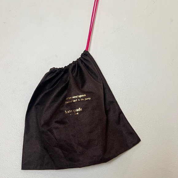 New rare Muslin Kate Spade Dust Bag Brown 14”WX 12”H. Medium - Picture 2 of 8